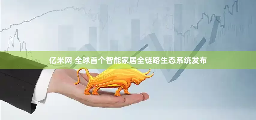 亿米网 全球首个智能家居全链路生态系统发布