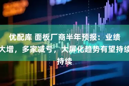 优配库 面板厂商半年预报：业绩大增，多家减亏，大屏化趋势有望持续